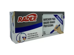 MARCADOR P/QDO BRANCO RECARREGAVEL AZUL CX/12