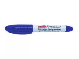 MARCADOR P/QDO BRANCO RECARREGAVEL AZUL CX/12