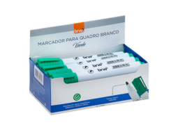 MARCADOR P QUADRO BRANCO VERDE C/12UN