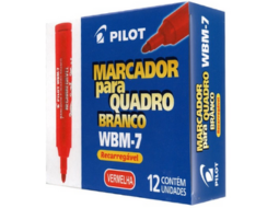 MARCADOR WBM-7 VERMELHO CX/12