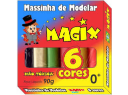 MASSA DE MODELAR 06 CORES 90G PC/12