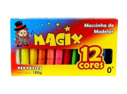 MASSA DE MODELAR 12 CORES 180G PC/12