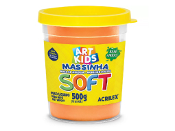 MASSA DE MODELAR SOFT LARANJA 105 500G LARANJA