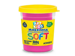 MASSA DE MODELAR SOFT ROSA 107 500G ROSA