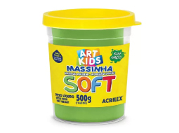 MASSA DE MODELAR SOFT VERDE 101 500G VERDE