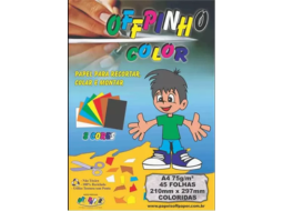 OFFPINHO COLORSET A4 75G C/45 FLS