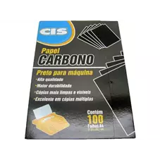 PAPEL CARBONO PRETO P/MAQUINA CX/100