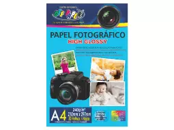 PAPEL FOTOGRAFICO A4 240G 50 FLS