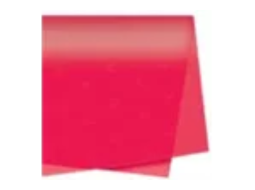 PAPEL MONOLUCIDO VERMELHO C/100FLS