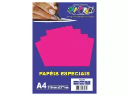 PAPEL NEON PINK A4 180G C/20 FLS