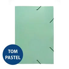 PASTA C/ELAST VERDE PASTEL PC/20