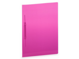 PASTA C/GRAMPO TRILHO PLAST.ROSA PC/10