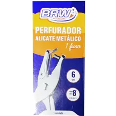 PERFURADOR METALICO DE 1 FURO 6MM