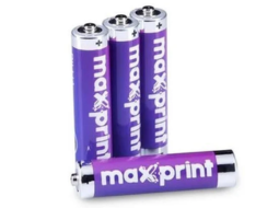 PILHA COMUM MAXPRINT AA PEQUENA 1,5V BT C/4 CX/12BL