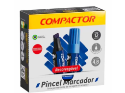 PINCEL MARCADOR AVULSO CX/12 AZUL