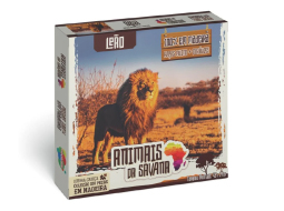 QUEBRA CABECA ANIMAIS DA SAVANA LEAO 100PECAS