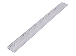 REGUA DE 30CM DELLOCOLOR CRISTAL ECON PC/10