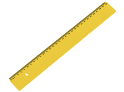 REGUA ESCOLAR ACRIMET 30 CM PCT C/10-AMARELO CT