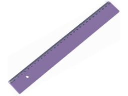REGUA ESCOLAR ACRIMET 30 CM PCT C/10-LILAS SL