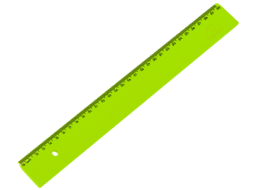 REGUA ESCOLAR ACRIMET 30 CM PCT C/10-VERDE CT