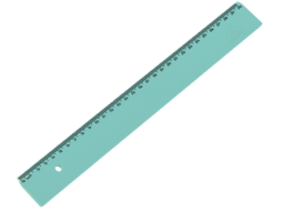 REGUA ESCOLAR ACRIMET 30 CM PCT C/10-VERDE SL