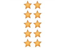 SELO DECORATIVO - ESTRELA OURO PC/200UN