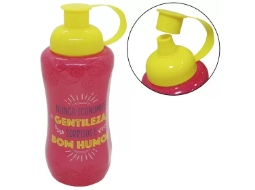 SQUEEZE NUNCA ECONOMIZE GENTILEZA SORRISOS E BOM HUMOR 600ML