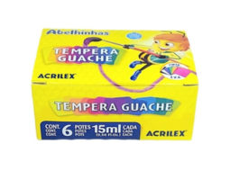 TEMPERA GUACHE 15ML 6 CORES PC/12CX