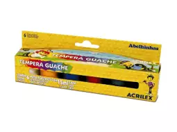 TEMPERA GUACHE 15ML C/6CORES PC/12CX