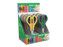 TESOURA ESCOLAR CORES SORTIDAS NX13C C/20UN