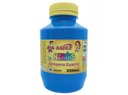 TINTA GUACHE ESCOLAR 250ML AZ CLARO PC/3