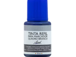 TINTA P MARCADOR QUADRO BRANCO 20ML  AZUL CX/12