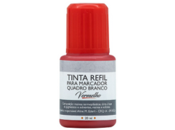 TINTA P MARCADOR QUADRO BRANCO 20ML VERMELHA CX/12