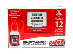 TINTA REAB.ASUPER RADEX MARC.Q.BCO VERMELHO C/12