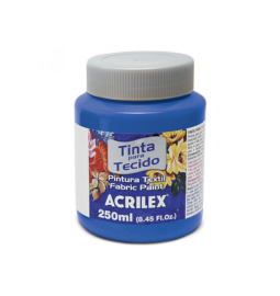 TINTA TECIDO FOSCA 501 CX/3 250ML AZ TURQUES