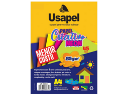 USAPEL PAPEL CRIATIVO NEON 5 CORES A4 85G 45FLS