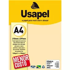 USAPEL PEROLA GENGIBRE/PALHA 180G/M2 (A4) 30FLS